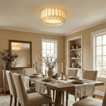 Aurelia Capiz Shell Ceiling Light in Brushed Gold