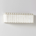 Aurelia Capiz Shell Wall Sconce with Brass Frame