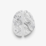 Orion Marble Door Handle in Natural Stone for Cabinets and Glass Doors