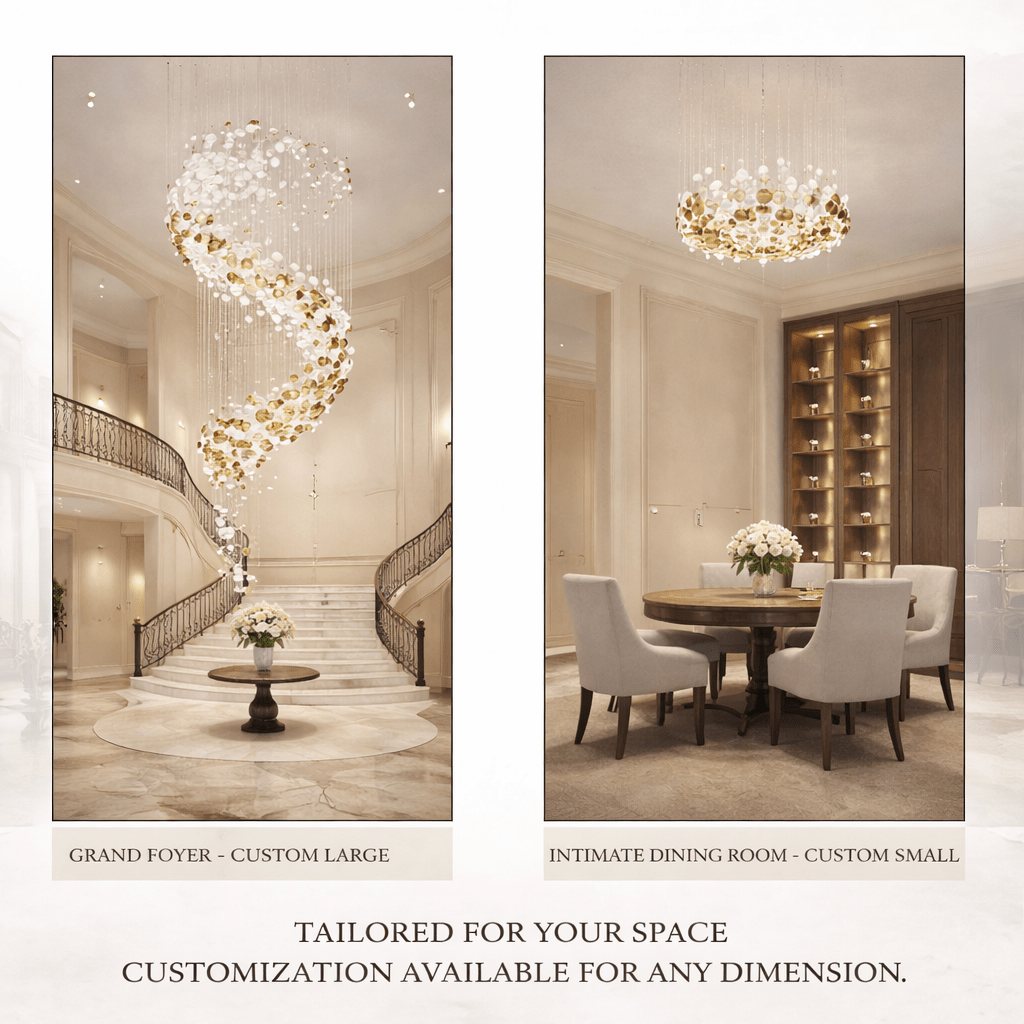 Lustre Bowl Collection Modern Crystal Glass Chandelier