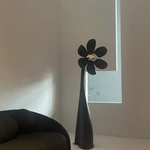 Fleur Sculptural Floor Lamp in Black or Gold – Modern Art Deco Lighting