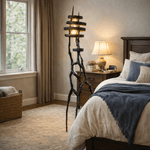 Vortex Sculptural Floor Lamp with Integrated LED