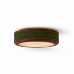 Artisan Leather Ceiling Light with Brass Accents for Modern Interiors
