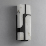 Aurevon Alabaster Wall Sconce in Brushed Brass – Modern Luxury Lighting