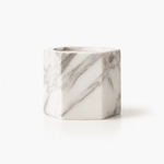 Vela Cube Sculptural Marble Candle Holder for Modern Interiors