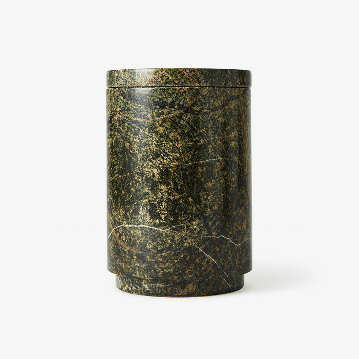 Verdant Stone Candle Holder – Sculptural Marble Table Accent