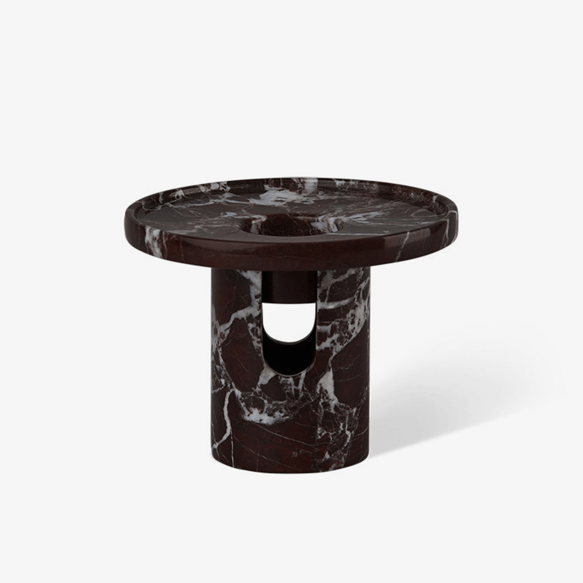 Arc Pillar Marble Candle Holder – Sculptural Tabletop Accent