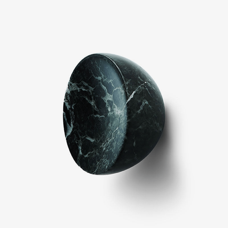 Obsidian Core Marble Cabinet Pull Handle with Brass Core