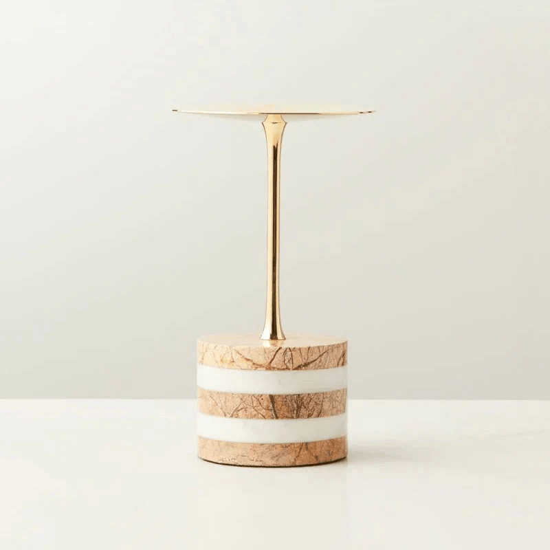Strata Rise Sculptural Marble Candle Holder for Ambient Interiors