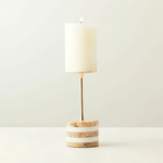 Strata Rise Sculptural Marble Candle Holder for Ambient Interiors