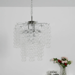 Ripple Column Chandelier – Modern Hand-Blown Glass Pendant Light