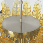 Aurelium Cascade Glass Chandelier – Modern Amber Glass Pendant Light