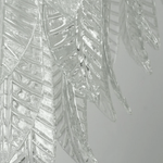 Silvae Veil Glass Chandelier – Modern Leaf Pendant for Dining & Living Rooms