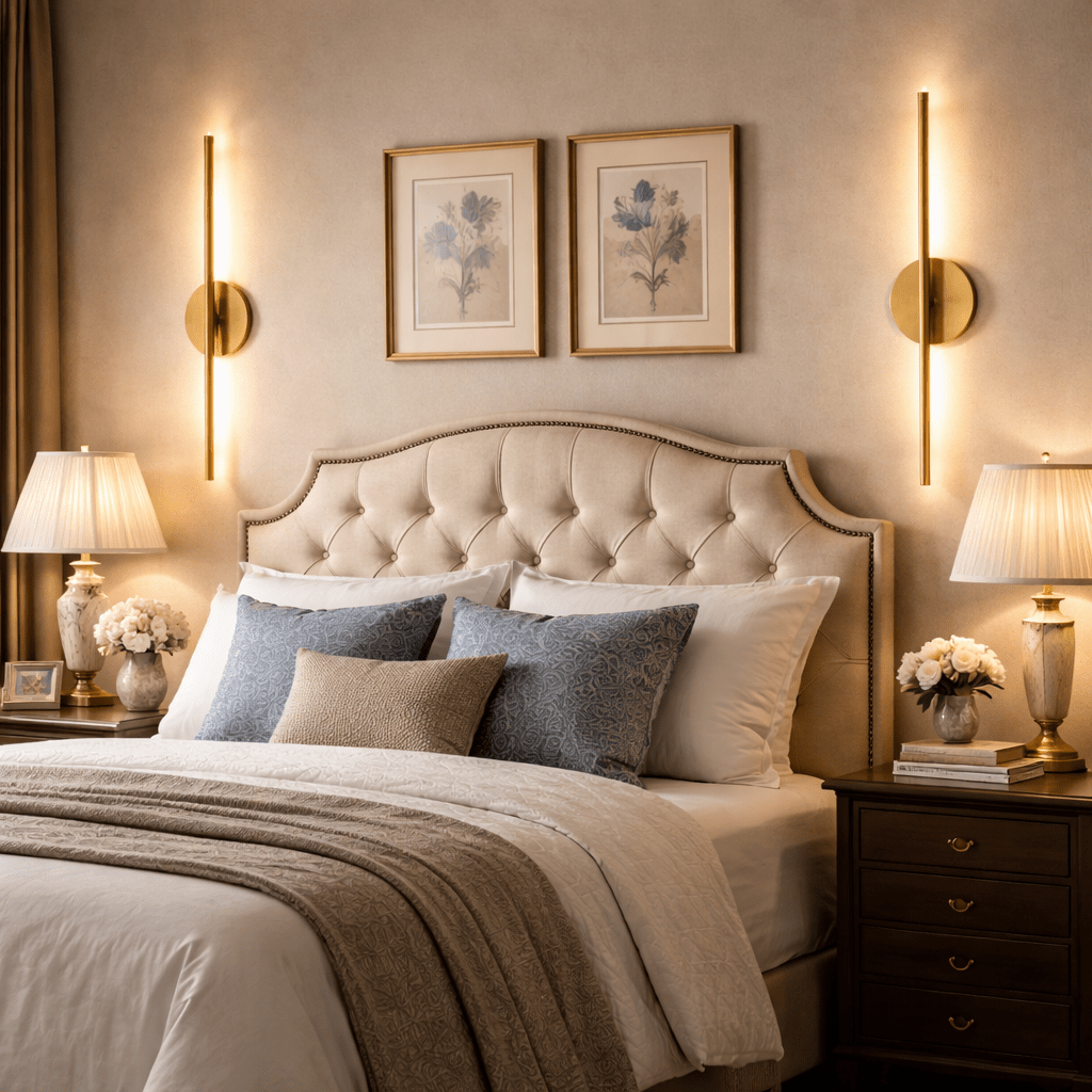 Gilded Axis Rechargeable Wall Sconce – Modern Brass LED Wall Light
