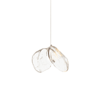 Luminous Glass Petals Pendant Chandelier – Modern LED Hanging Light for Dining Room and Living Room
