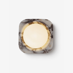 Lunar Marble Wall Sconce – Modern Round LED Wall Light for Bedroom & Living Room