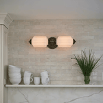 Elliot Brass and Glass Wall Sconce for Modern Interiors