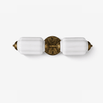 Elliot Brass and Glass Wall Sconce for Modern Interiors
