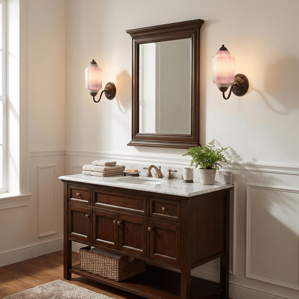 Elliot Glass Wall Sconce in Brass for Modern Interiors