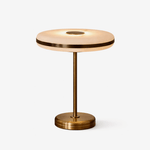 Nova Marlo Table Lamp – Modern Marble-Look LED Desk Light with Bronze Base