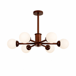 Kozan Wooden Chandelier – Sculptural Modern Pendant Light for Dining Room and Living Room