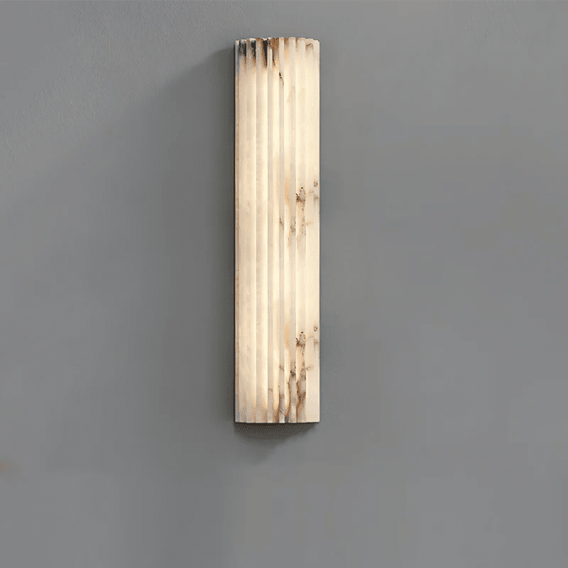 Alvia Alabaster Wall Sconce — Natural Stone LED Wall Light