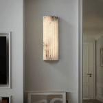 Alvia Alabaster Wall Sconce — Natural Stone LED Wall Light