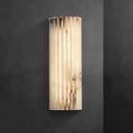 Alvia Alabaster Wall Sconce — Natural Stone LED Wall Light