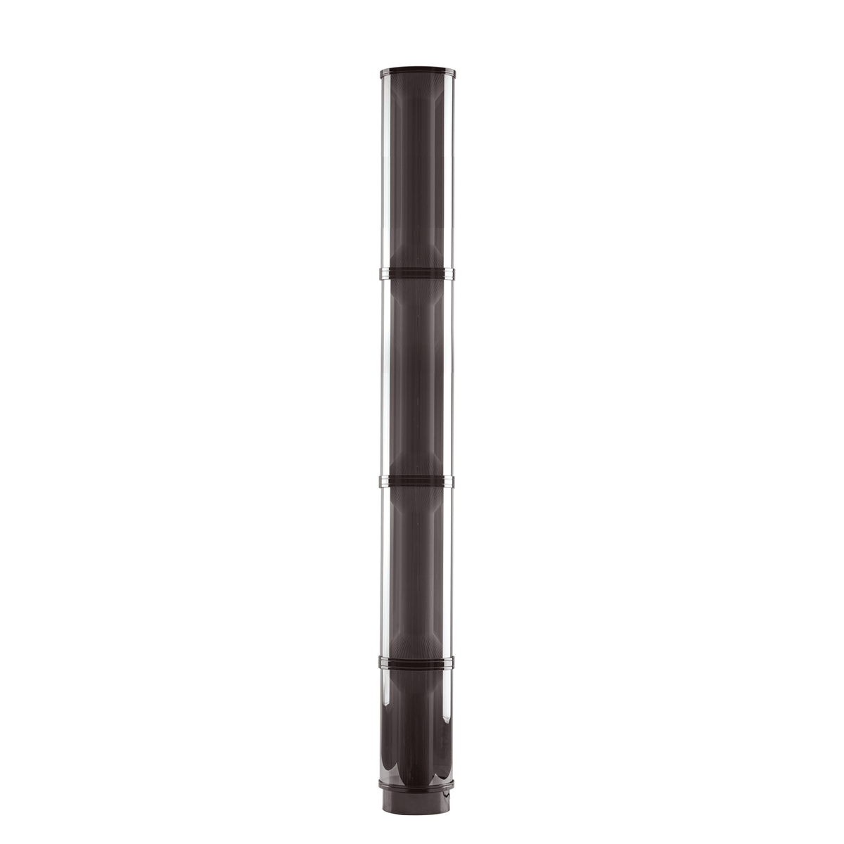 Miles Floor Lamp – Hand-Blown Glass Column Light in Copper or Pearl Black