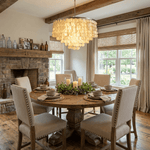 Oceana Shell Chandelier — Natural Shell Pendant Light for Coastal Interiors
