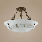 Aureon Alabaster Ceiling Light – Handcrafted Brass & Natural Stone Fixture