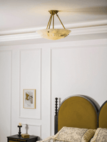 Aureon Alabaster Ceiling Light – Handcrafted Brass & Natural Stone Fixture