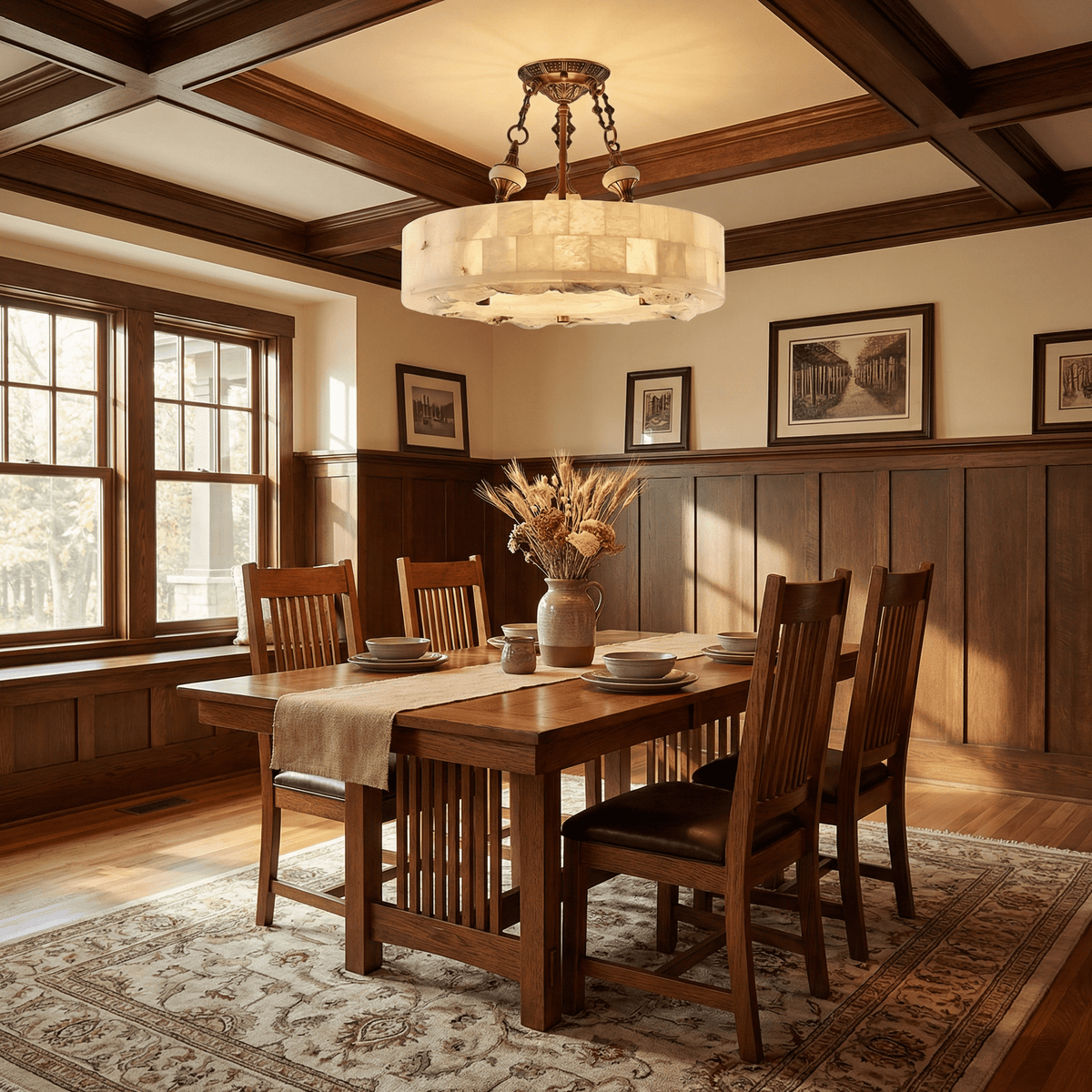 Aurevia Alabaster Chandelier in Antique Brass | Modern Luxury Ceiling Light