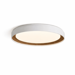 Arco Acrylic Ceiling Light – Modern Minimalist Flush Mount with Walnut Accent