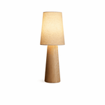 Norvia Modern Wood Table Lamp with Fabric Shade for Bedroom and Living Room