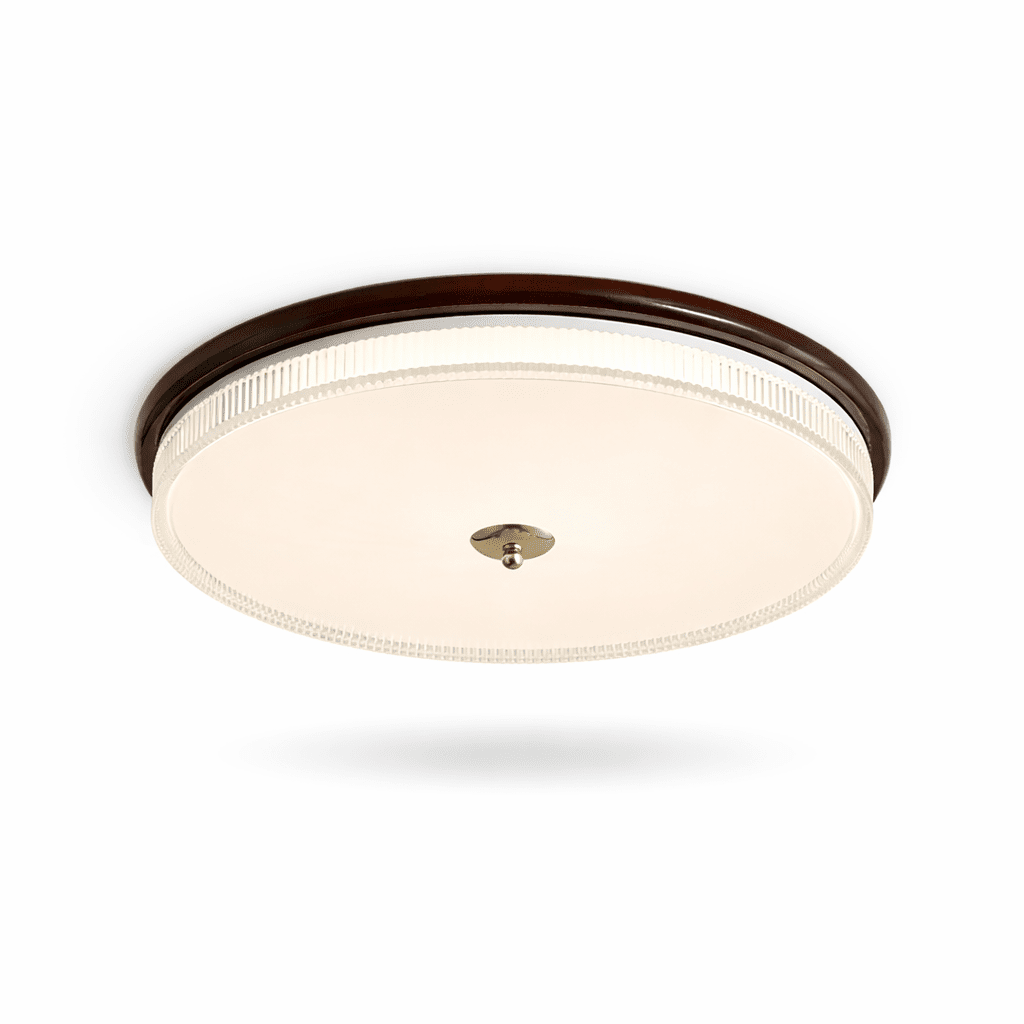 Lindor Wood LED Flush Mount Ceiling Light, Modern Natural Wood Ring