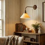 Ardent Swing Arm Wall Sconce in Brass and Glass for Modern Interiors