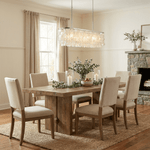 Liora Shell Linear Chandelier – Natural Shell Pendant Light for Dining & Living Rooms