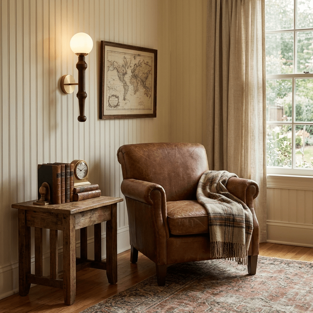 Elowen Drop Wall Sconce — Modern Wood & Brass Wall Light