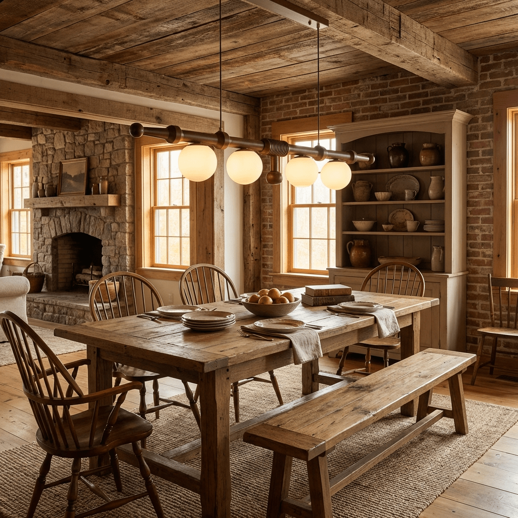 Elowen Rail Chandelier – Linear Wood & Glass Pendant Light