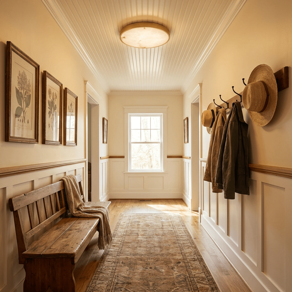 Calista Alabaster Ceiling Light in Brass | Modern Flush Mount LED