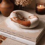 Drift Bowl Marble Tray – Sculptural Stone Catchall for Modern Interiors