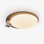 Lunar Buddy Ceiling Lamp — Modern Flush Mount with Astronaut Accent