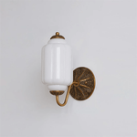 Elliot Glass Wall Sconce in Brass for Modern Interiors