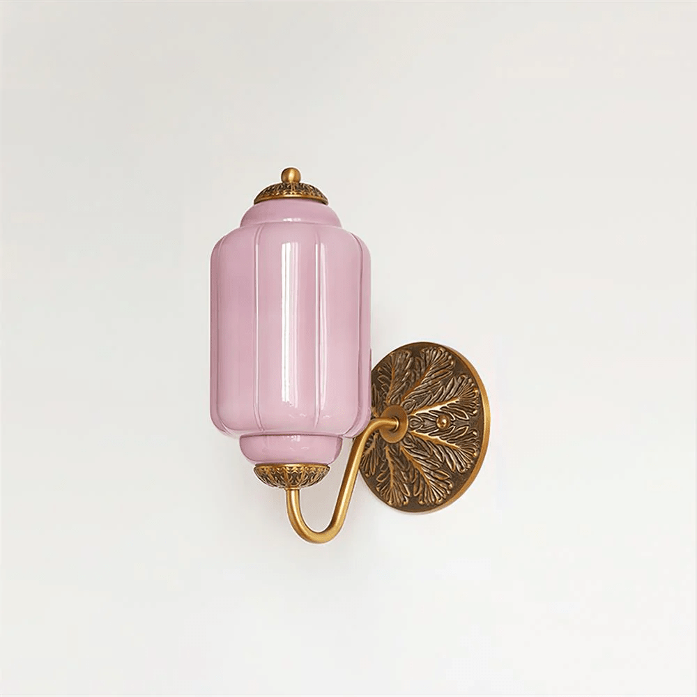 Elliot Glass Wall Sconce in Brass for Modern Interiors