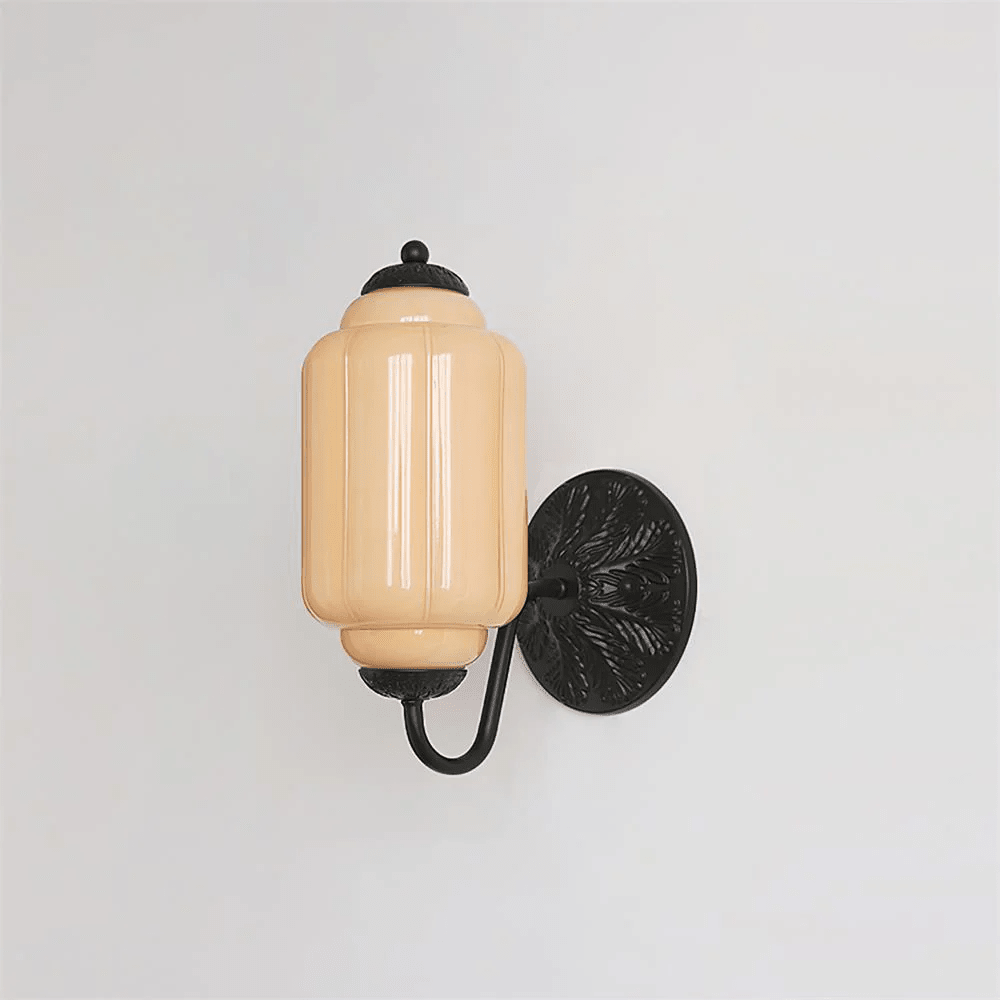 Elliot Glass Wall Sconce in Brass for Modern Interiors