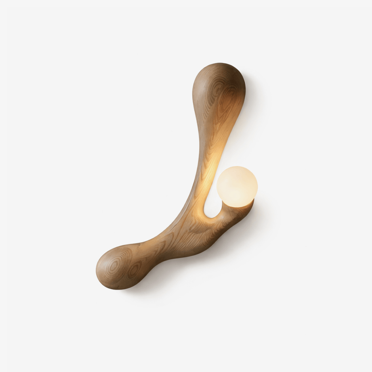 Liora Drift Wood Wall Sconce | Sculptural Solid Wood Wall Light