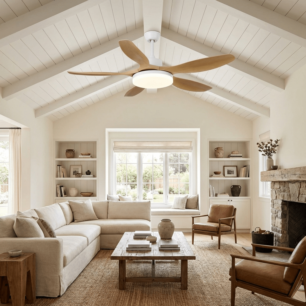 Keltis Ceiling Fan Light with LED and Remote – 48" or 52"