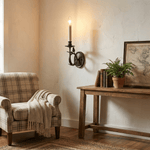 Elara Sculptural Bird Wall Sconce in Iron and Brass