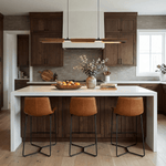 Velora Linear Pendant Light — Modern Wood & Metal LED Chandelier
